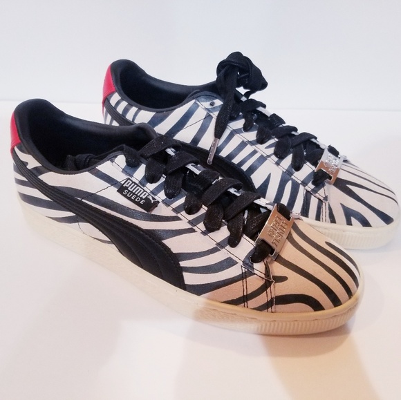 puma suede zebra
